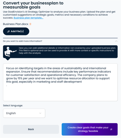 AI Strategy Optimizer - landningssida